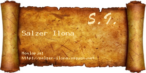 Salzer Ilona névjegykártya